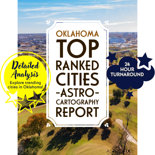 Oklahoma Top Ranked Cities AstroCartography Report