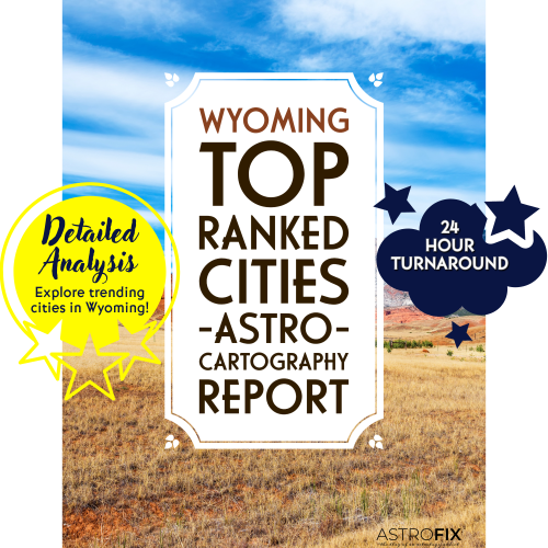 Wyoming Top Ranked Cities AstroCartography Report